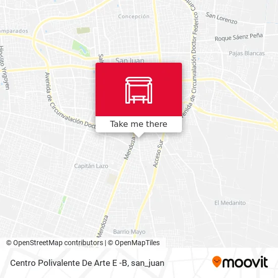 Centro Polivalente De Arte E -B map