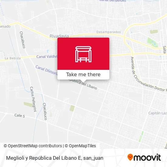 Meglioli y República Del Líbano E map
