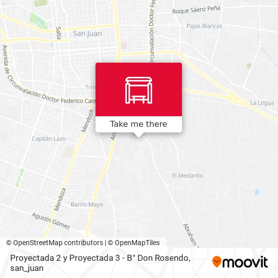 Proyectada 2 y Proyectada 3 - B° Don Rosendo map