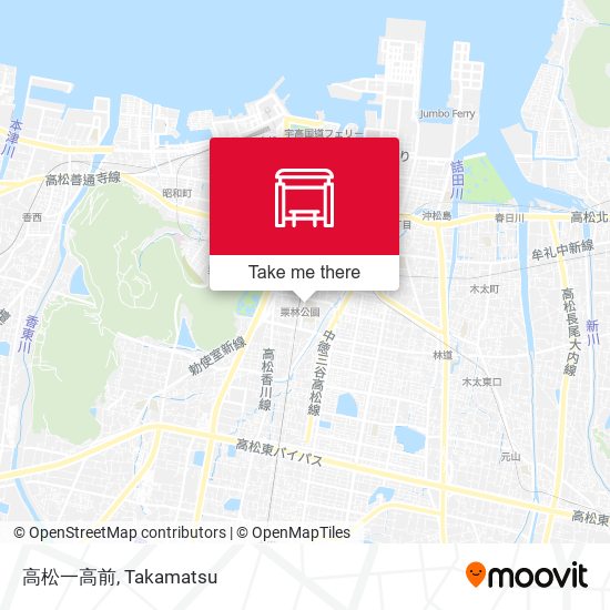 高松一高前 map