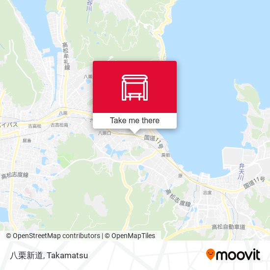 八栗新道 map