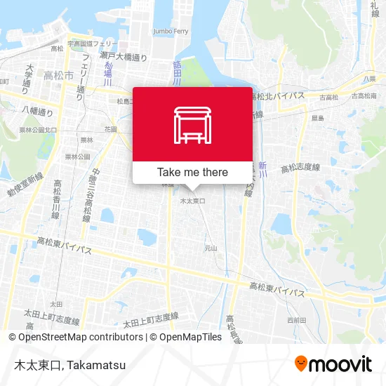 木太東口 map