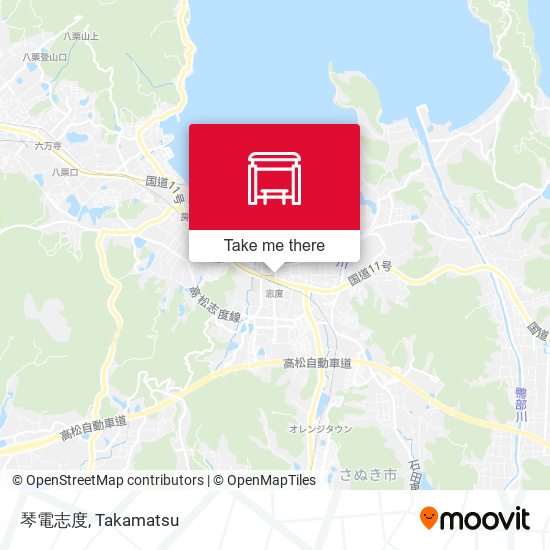 琴電志度 map