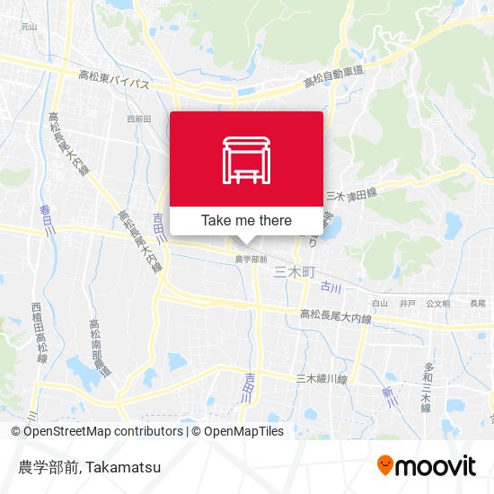 農学部前 map