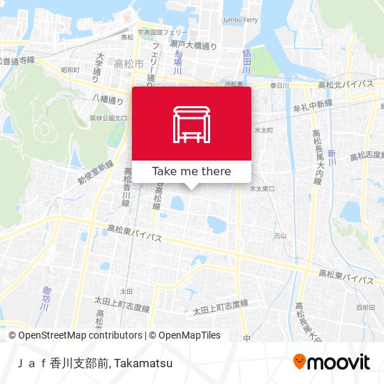 Ｊａｆ香川支部前 map