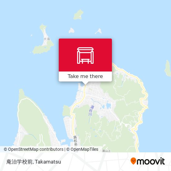 庵治学校前 map