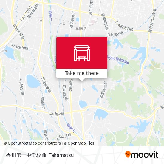 香川第一中学校前 map
