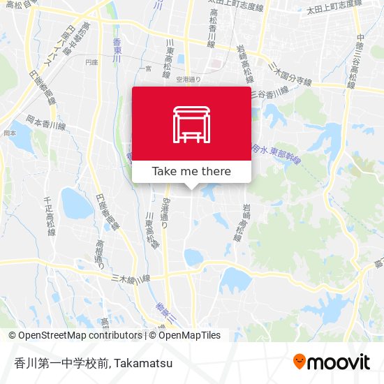 香川第一中学校前 map