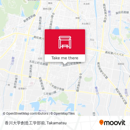 香川大学創造工学部前 map