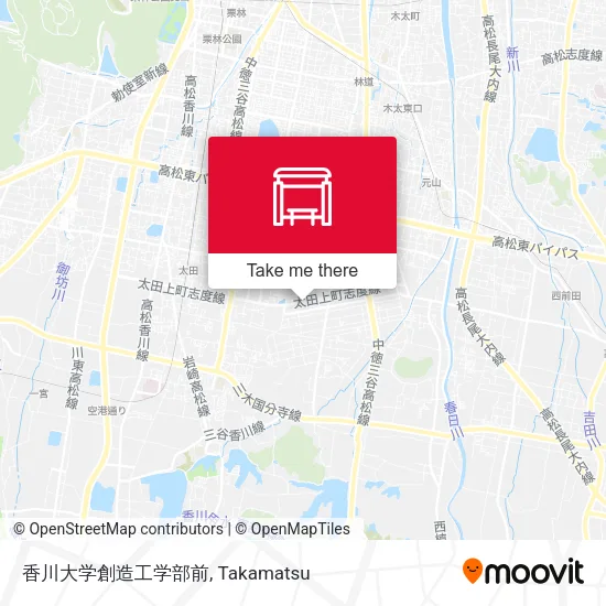 香川大学創造工学部前 map