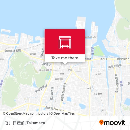 香川日産前 map