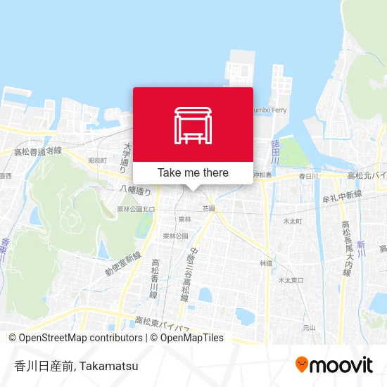 香川日産前 map