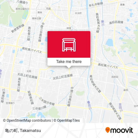 亀の町 map