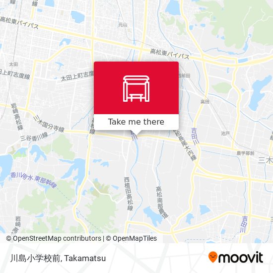 川島小学校前 map