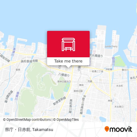 県庁・日赤前 map