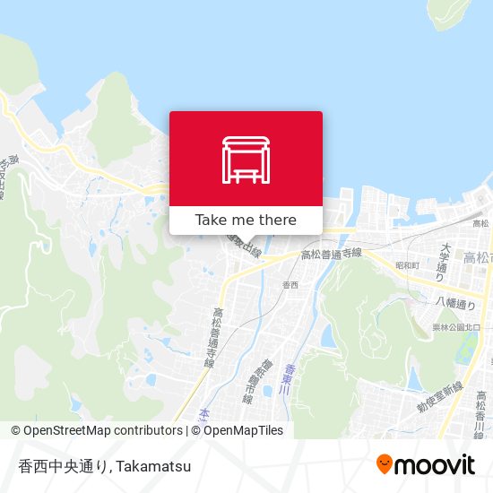 香西中央通り map