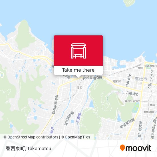 香西東町 map
