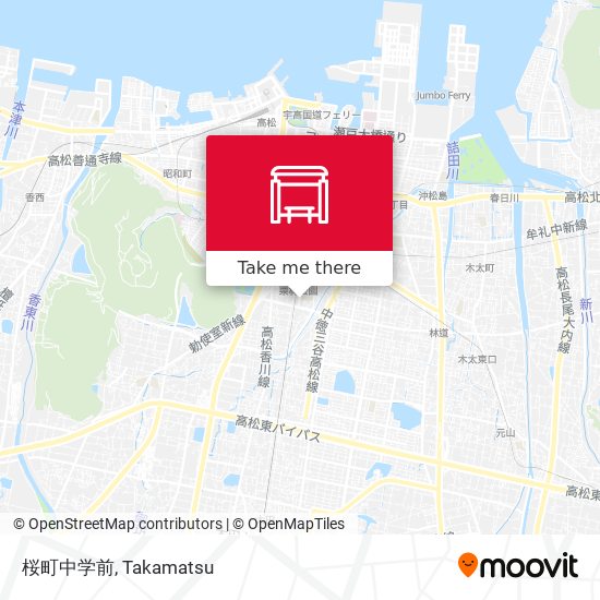 桜町中学前 map