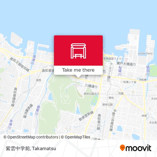 紫雲中学前 map