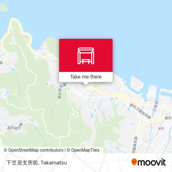下笠居支所前 map