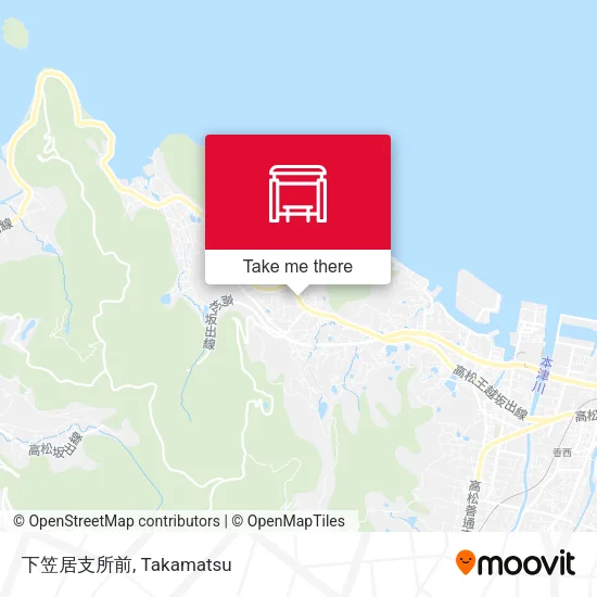 下笠居支所前 map