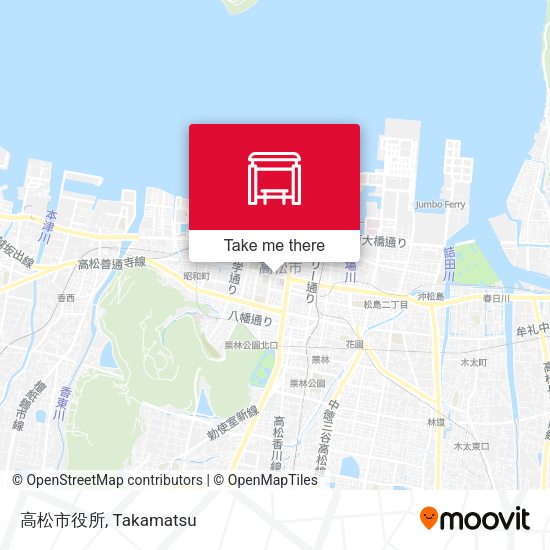 高松市役所 map