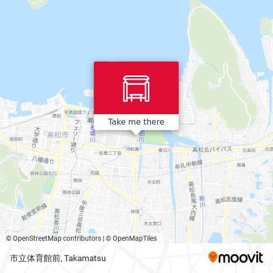 市立体育館前 map
