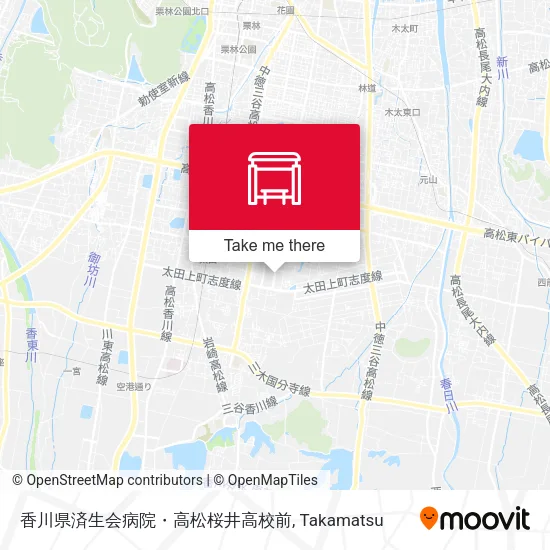 香川県済生会病院・高松桜井高校前 map