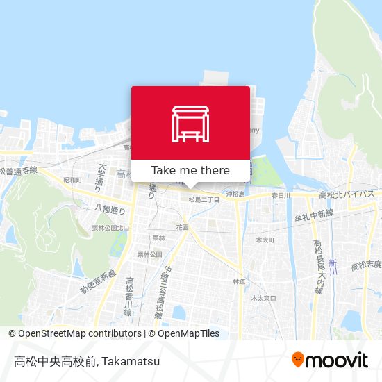 高松中央高校前 map