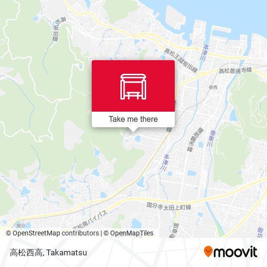高松西高 map
