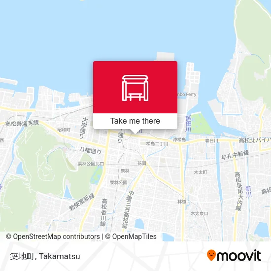 築地町 map
