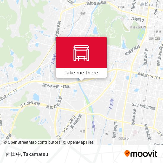 西田中 map