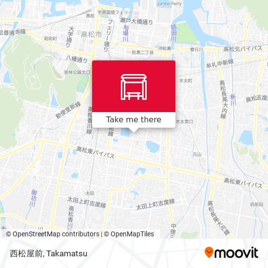 西松屋前 map