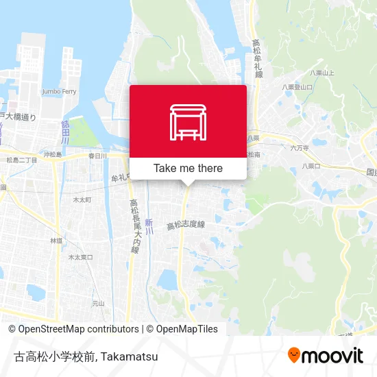 古高松小学校前 map