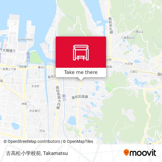古高松小学校前 map