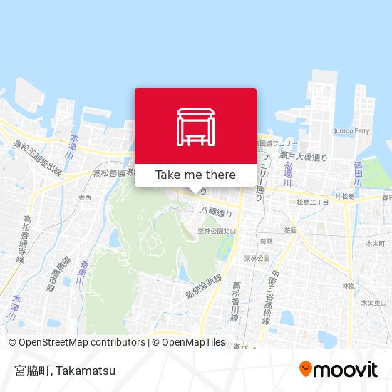 宮脇町 map