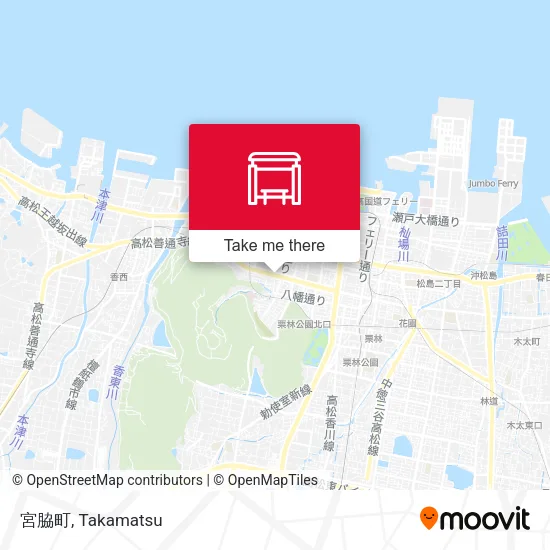 宮脇町 map