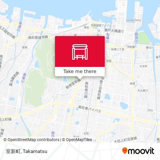 室新町 map