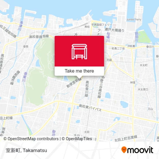 室新町 map