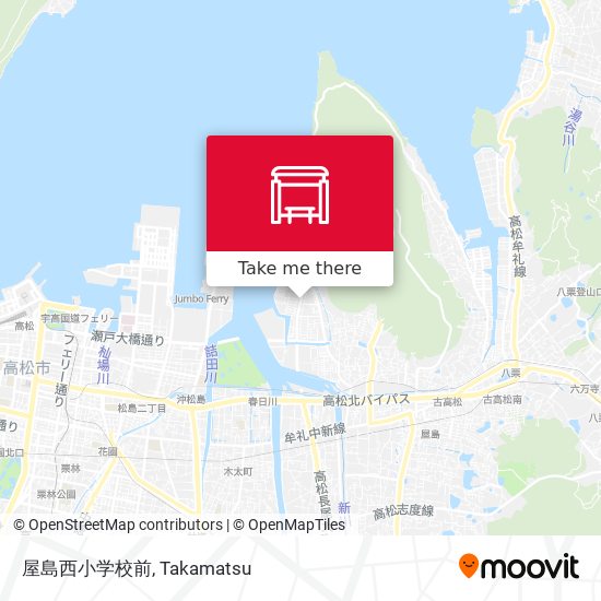 屋島西小学校前 map