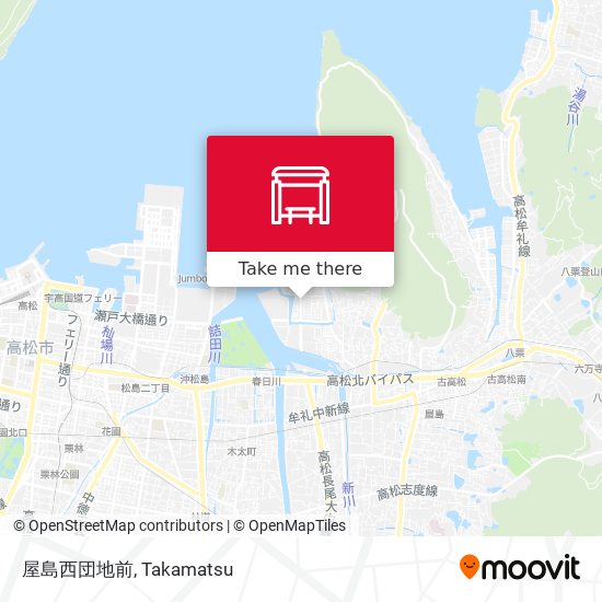 屋島西団地前 map