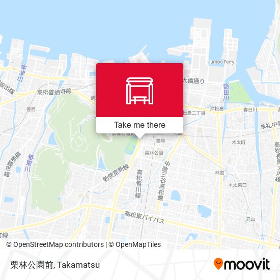 栗林公園前 map