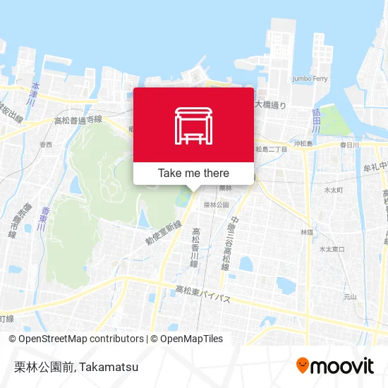 栗林公園前 map