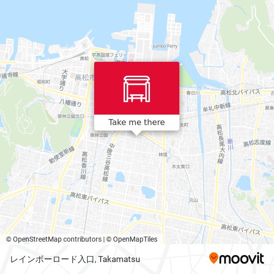 レインボーロード入口 map