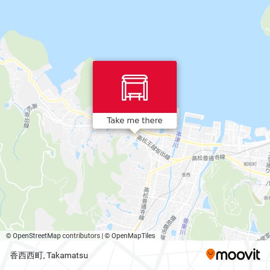 香西西町 map