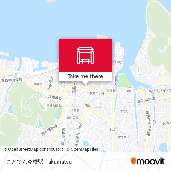 ことでん今橋駅 map