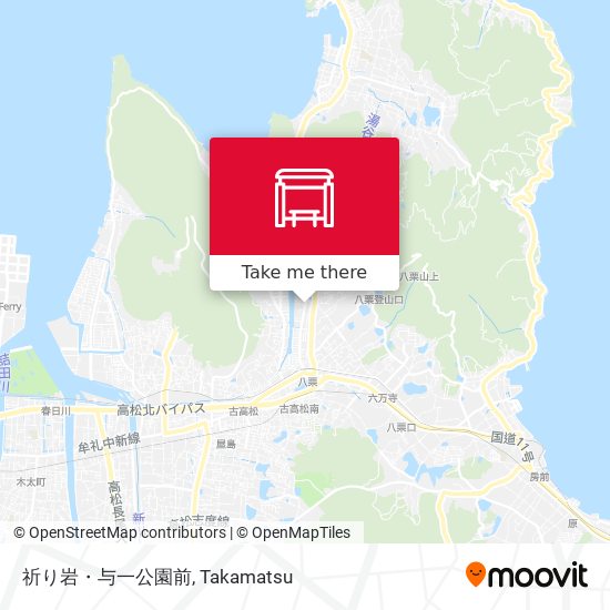 祈り岩・与一公園前 map
