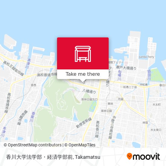 香川大学法学部・経済学部前 map