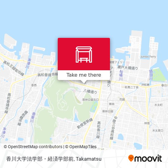 香川大学法学部・経済学部前 map