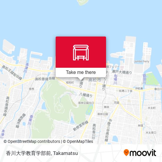 香川大学教育学部前 map